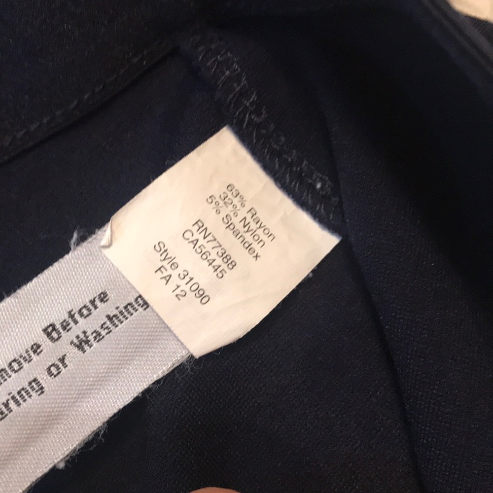 J Crew Navy Pixie Pants - image 4